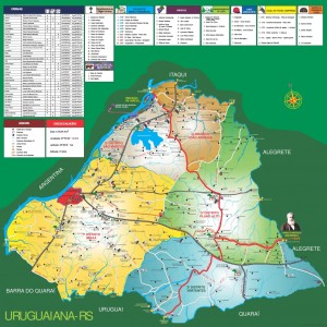 Mapa Rural de Uruguaiana